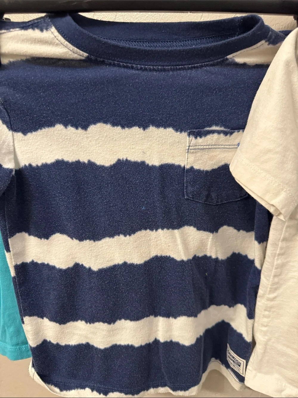 OshKosh B'gosh Turquoise, Navy & White Kids Tee Trio